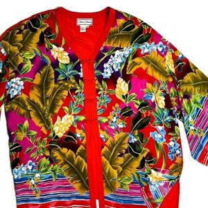 100% silk 3 piece outfit NWT 3X HOLIDAY